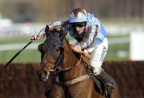 Gary Moore's quirky but talented Vino Griego in winning action at Cheltenham